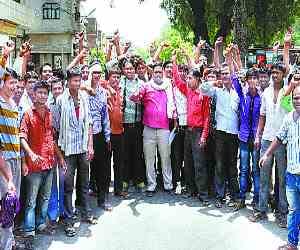 Auto strike in protest against extortion