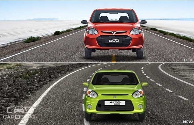 Alto 800 Facelift Vs old Alto 800: What's Changed?