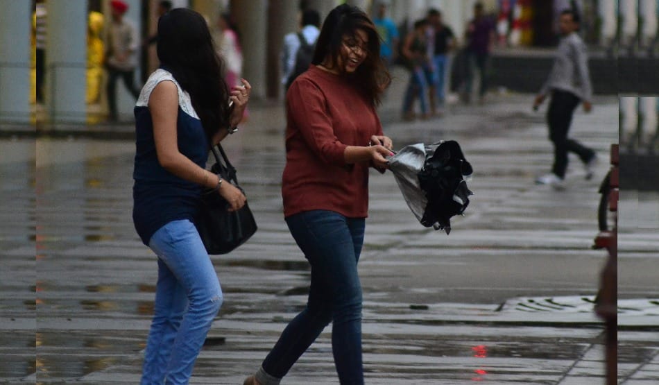 cool weather and rain in chandigarh