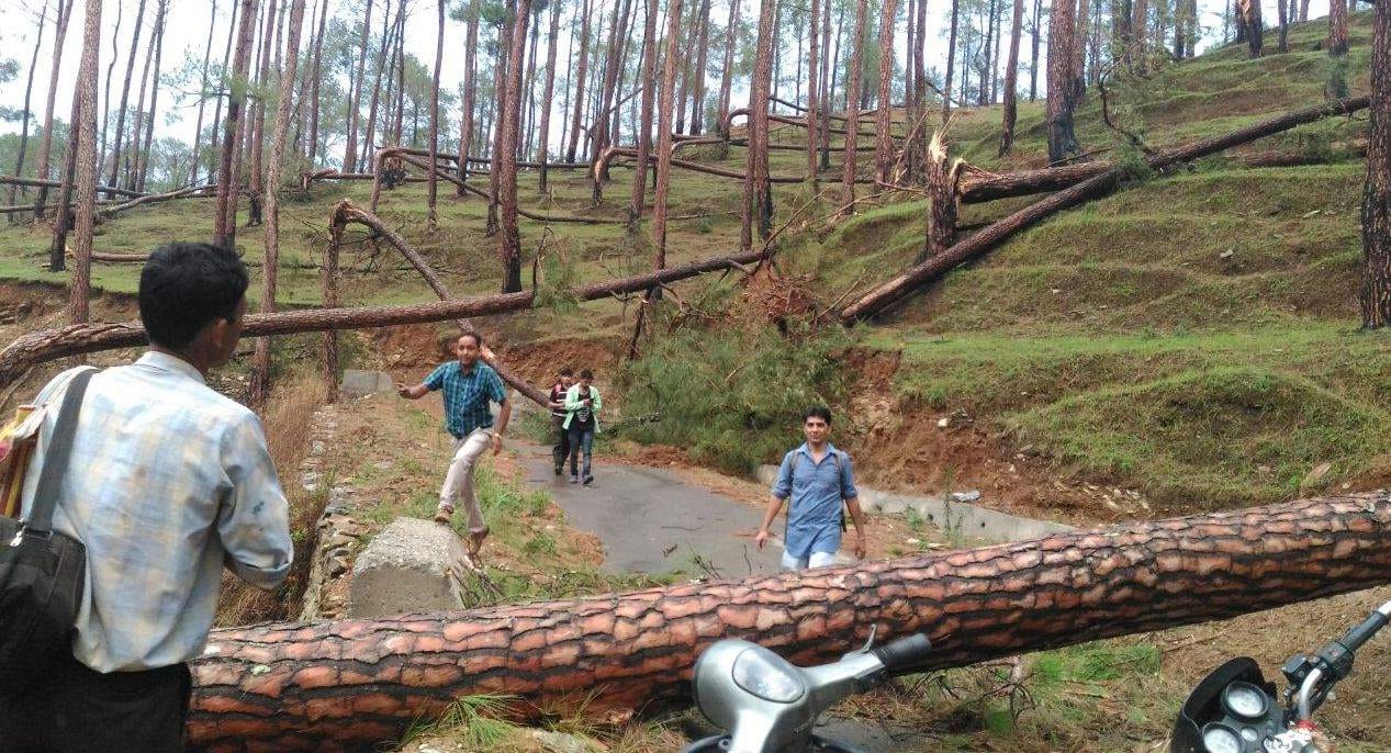 Cyclonic storm in uttarakhand