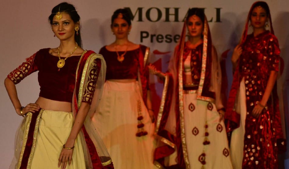 Anukama -16: model on ramp for fashion show