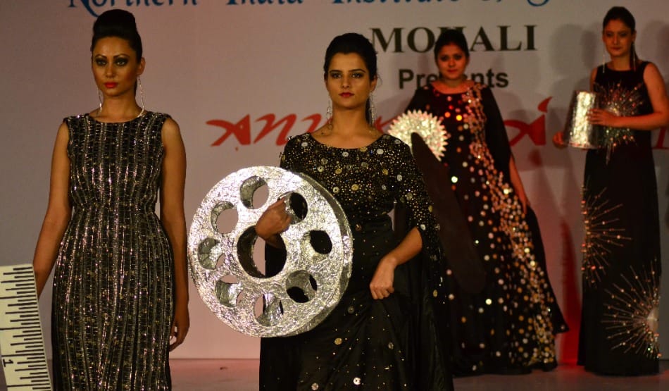 Anukama -16: model on ramp for fashion show