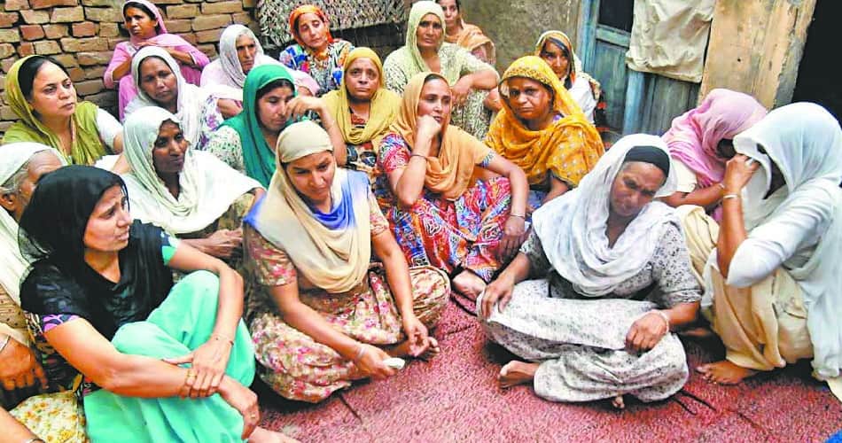 funeral of ten dead bodies died in amritsar pick up truck accident