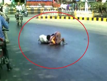 Watch: Scorching heat melts roads