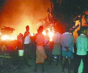12 houses burned 