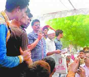 Villagers expressed opposition