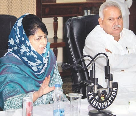 Mehbooba Mufti's meeting with power department officials