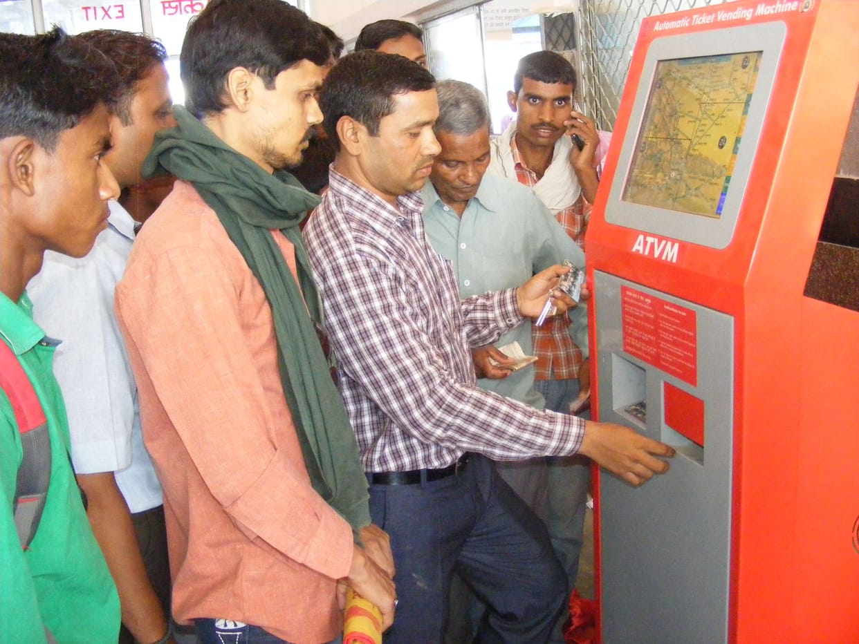 City railway station and offers ATVMs