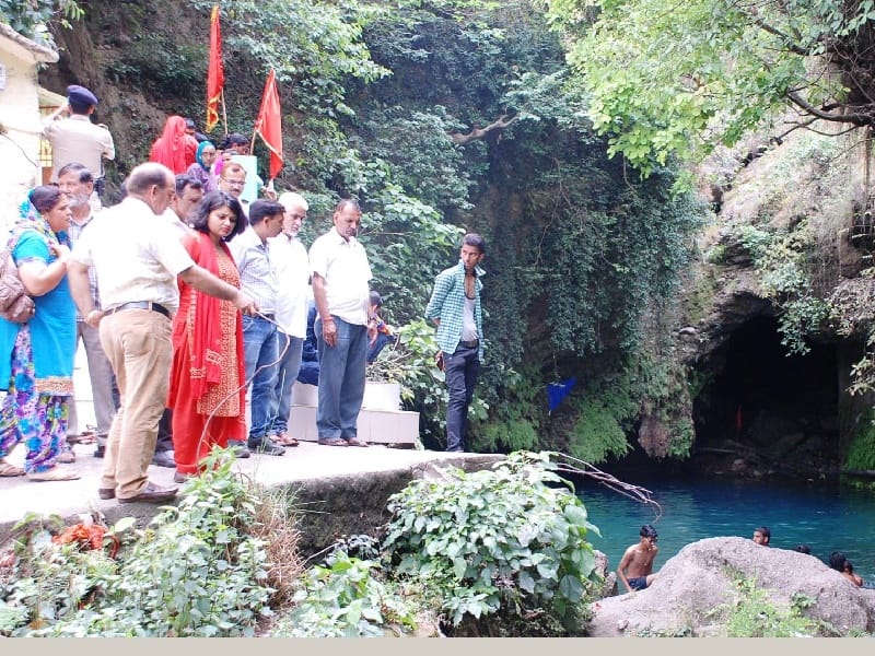 villagers get clean water form rukmani kund