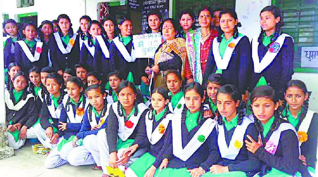 Dropout students sat on dharna