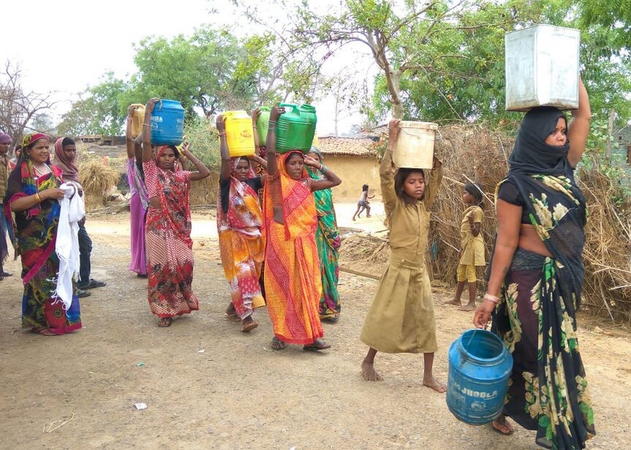 Water coming from Sonbhadra