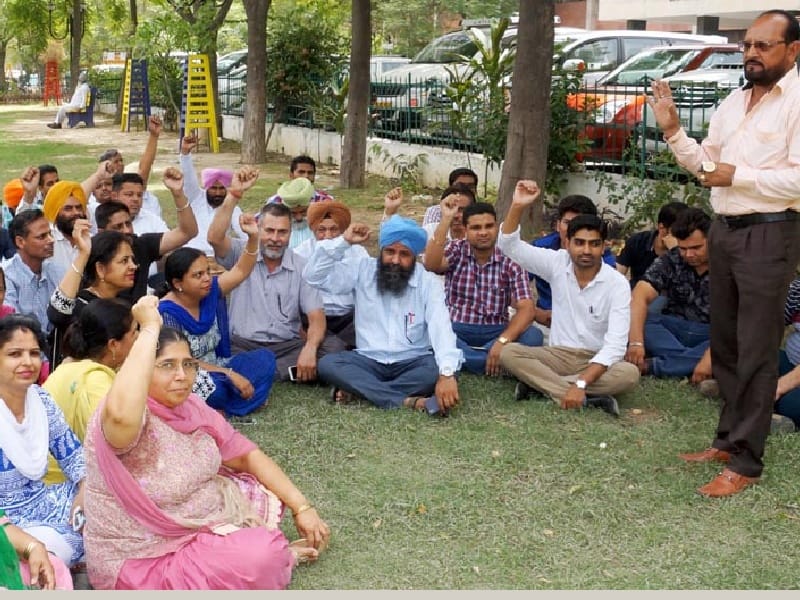  Ministerial servants, indignation rally, government, memorandum, Sangrur