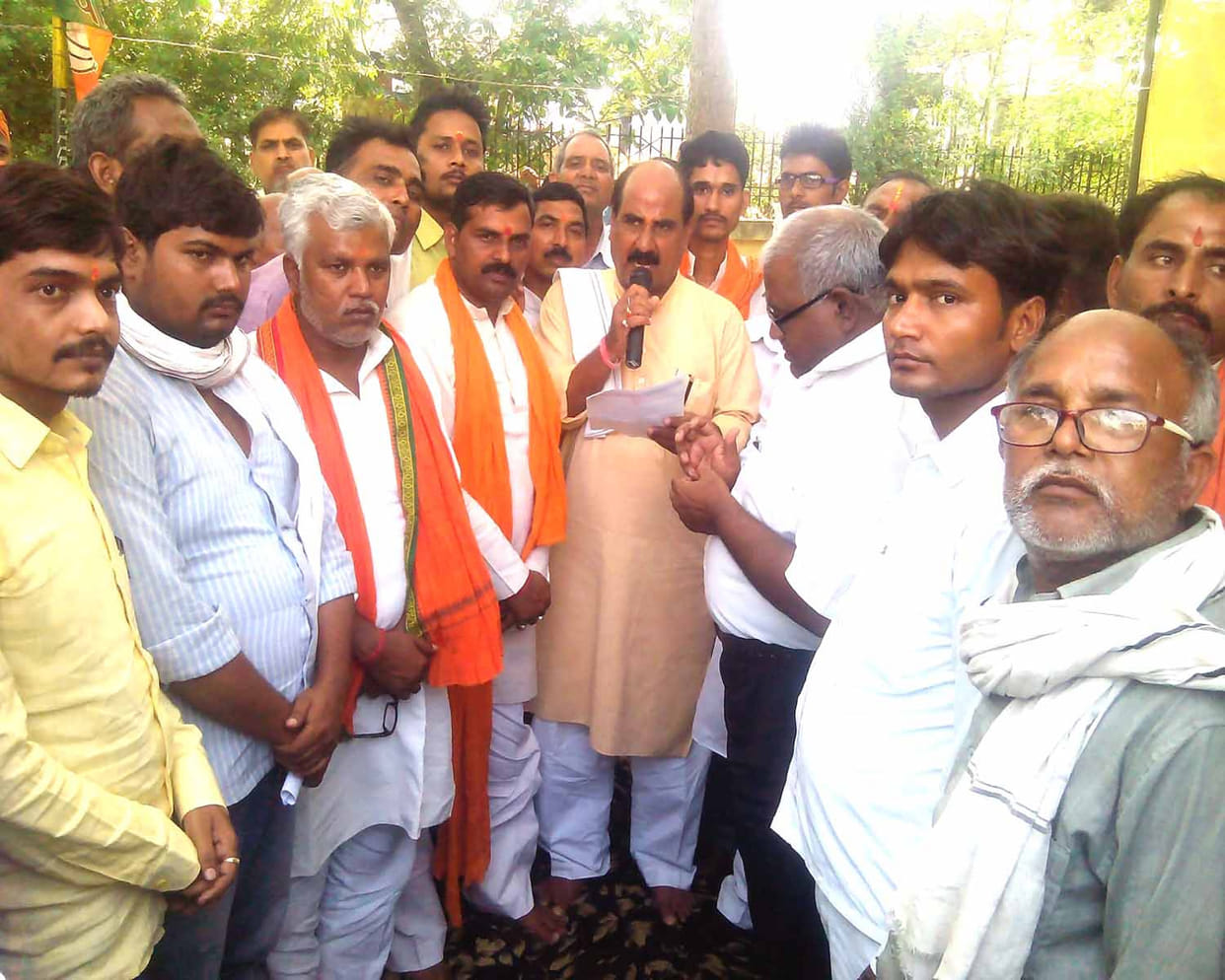 bjp workers angered