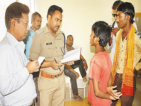 Accused of theft beaten