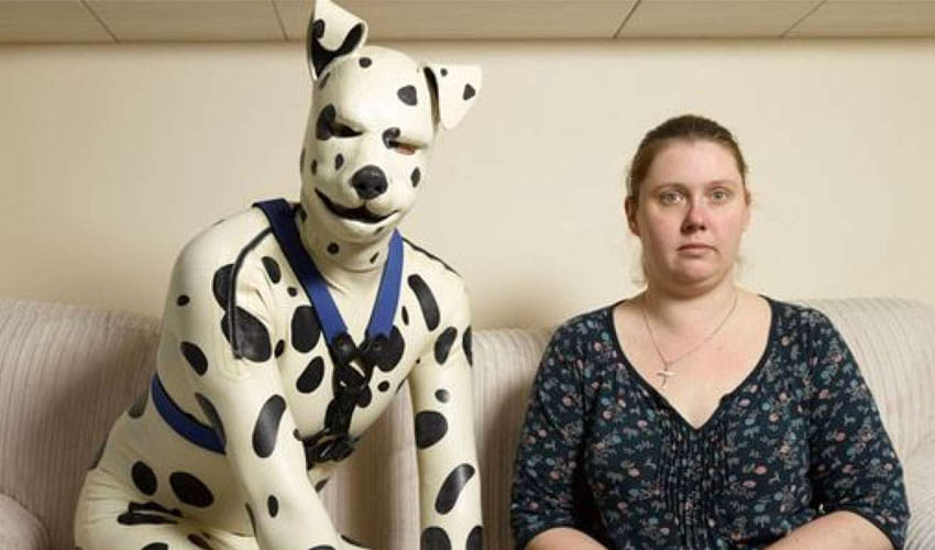 Man who enjoys dressing as a DOG