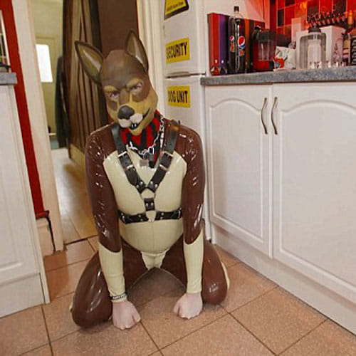 Man who enjoys dressing as a DOG
