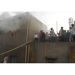 bhiwani news, godown, three, floor, fire, readymade, garment