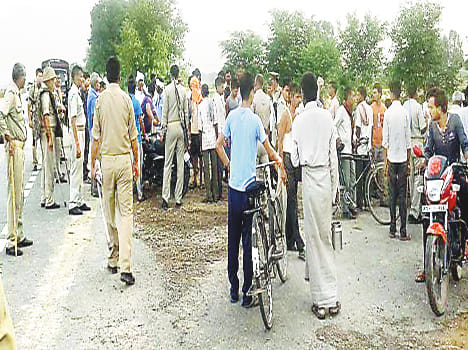young man died, highway block