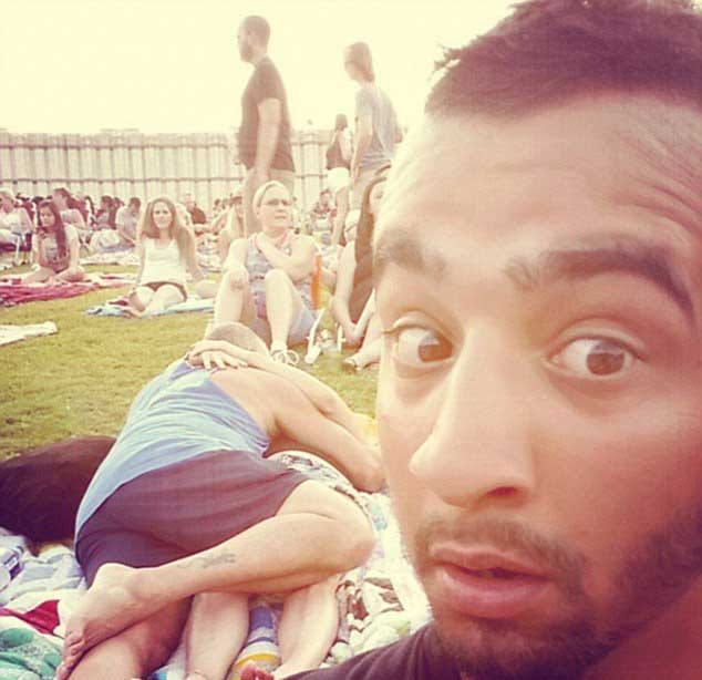 awkward intimacy of couples in public place