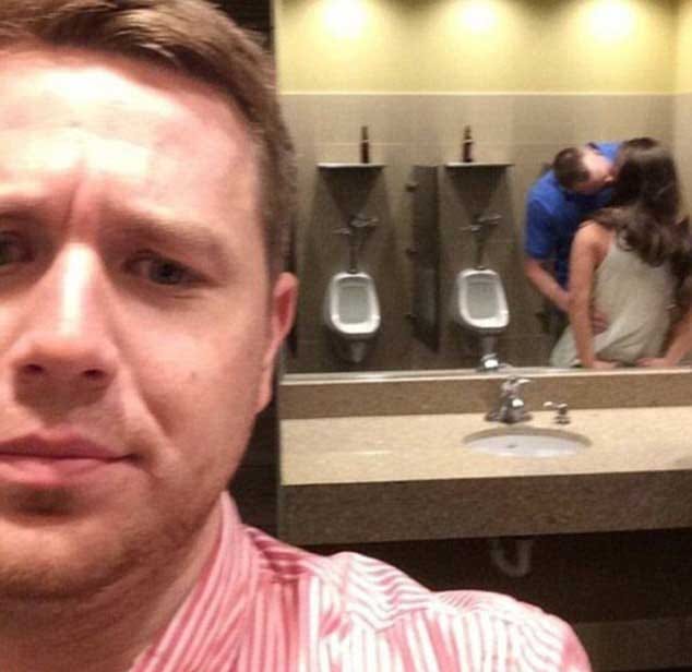 awkward intimacy of couples in public place