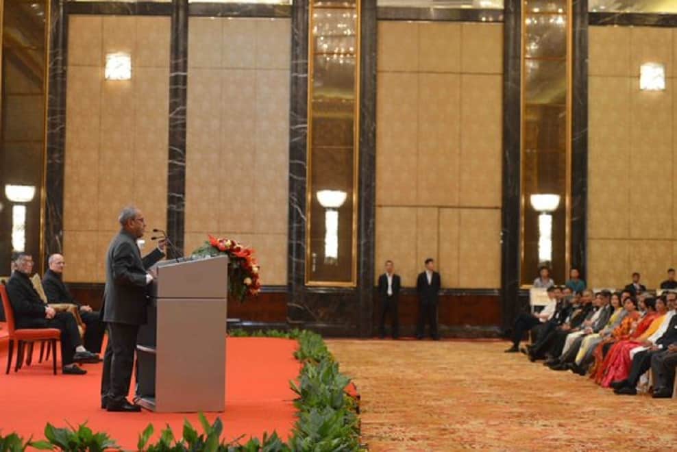 president pranab mukherji in china