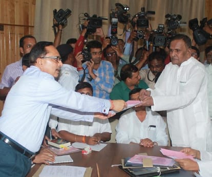 Amar Singh speaks after filing the nomination for Rajyasabha.