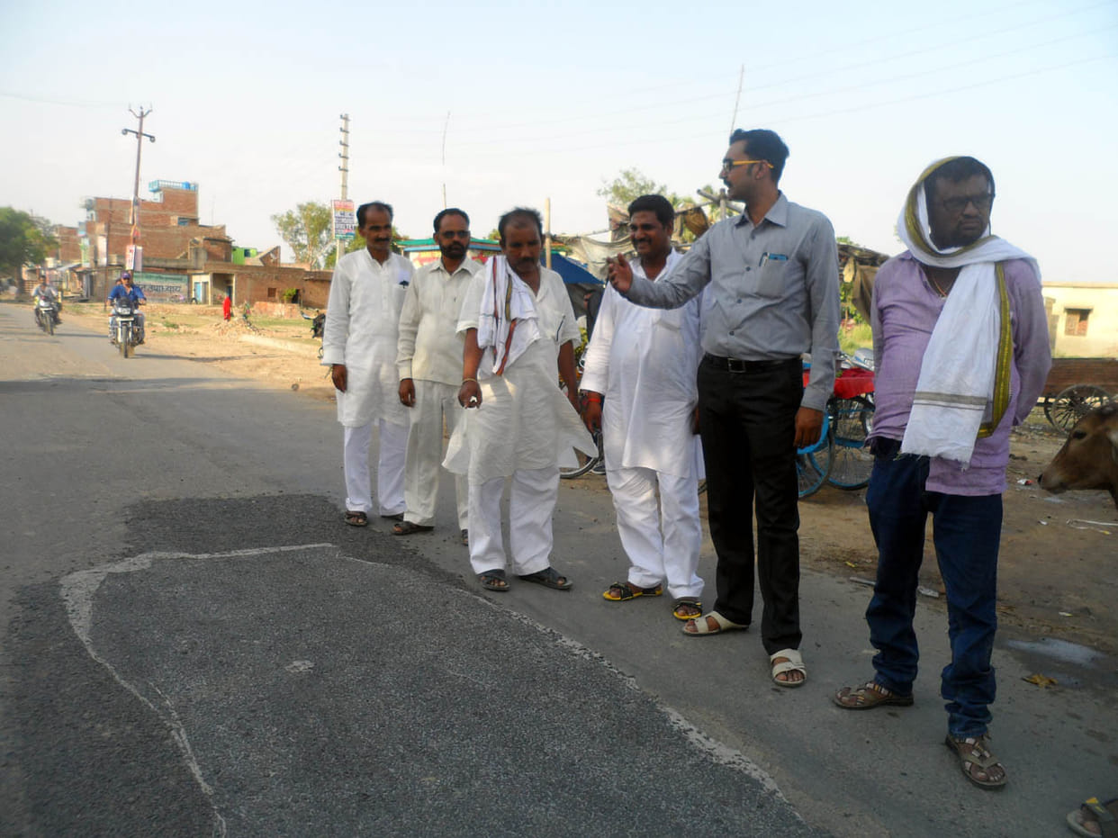 Rudrapur-Guribajar road construction in the balance