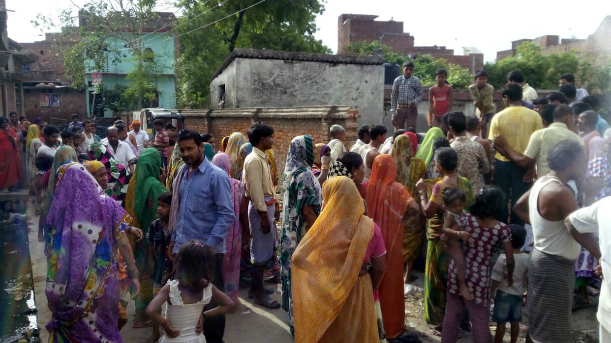 Slum women's toilet stopped working