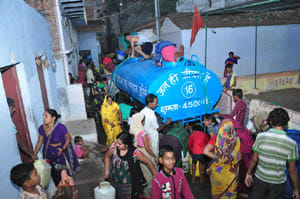 Tanker landed people grab