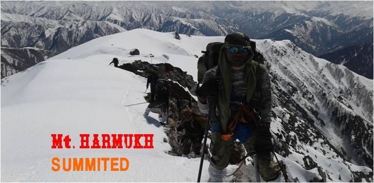 CHINAR CORPS CENTENARY EXPEDITION TO Mt HARMUKH