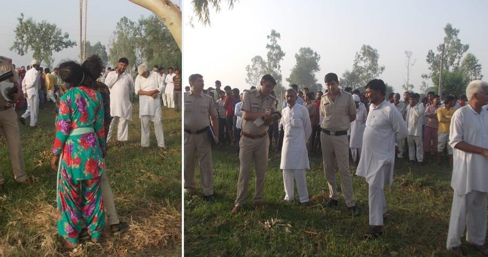 boy girl hanging dead body found in panipat village, honour killing