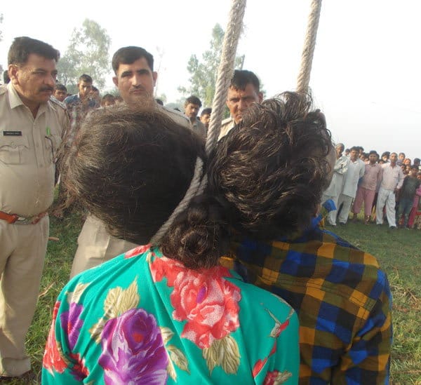 boy girl hanging dead body found in panipat village, honour killing