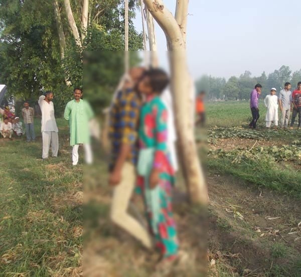 boy girl hanging dead body found in panipat village, honour killing