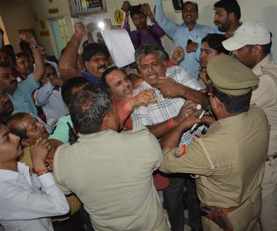 DM Kttygr besieged by BJP members in opposition to the proposal , performance