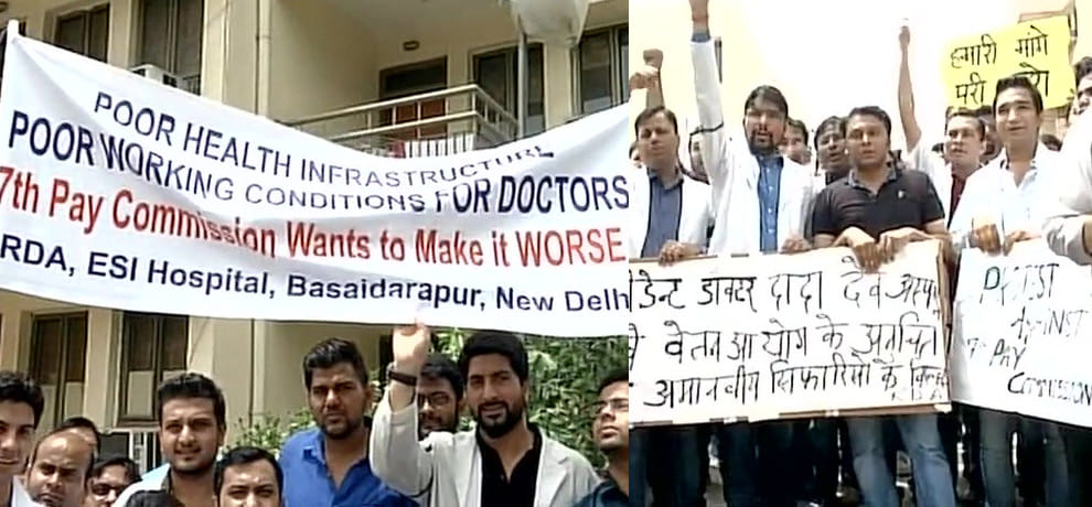 doctors on strike in delhi for salary hike