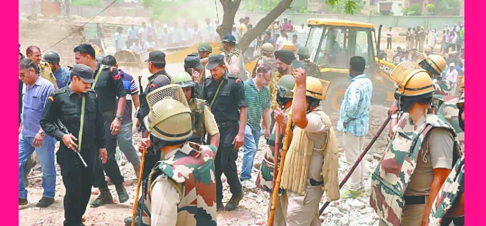 Removed the encroachment from the 18th century ancient mosque