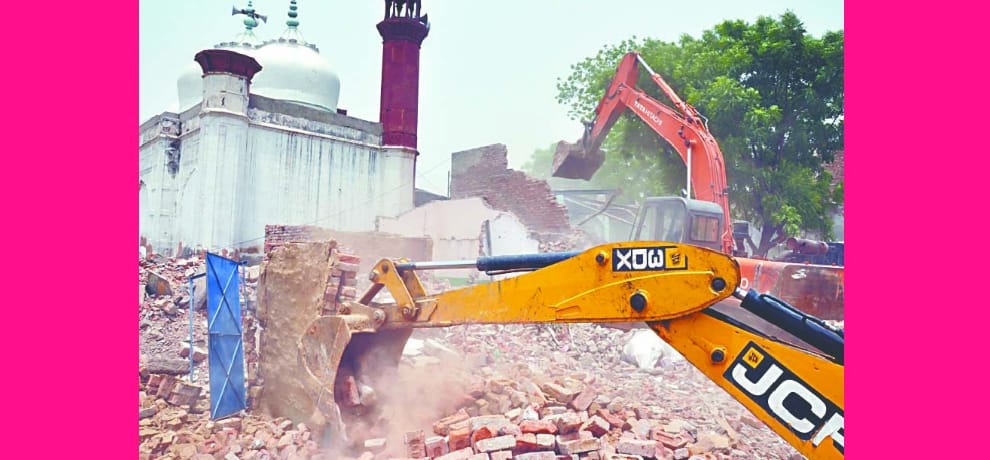 Removed the encroachment from the 18th century ancient mosque