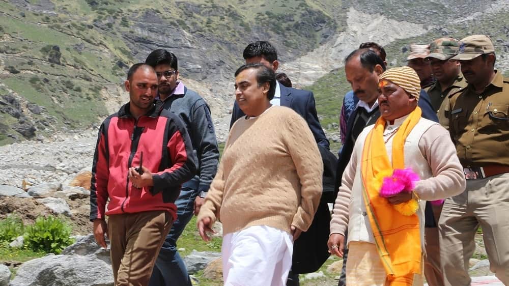 mukesh ambani said he reached kedarnath by foot 42 years ago