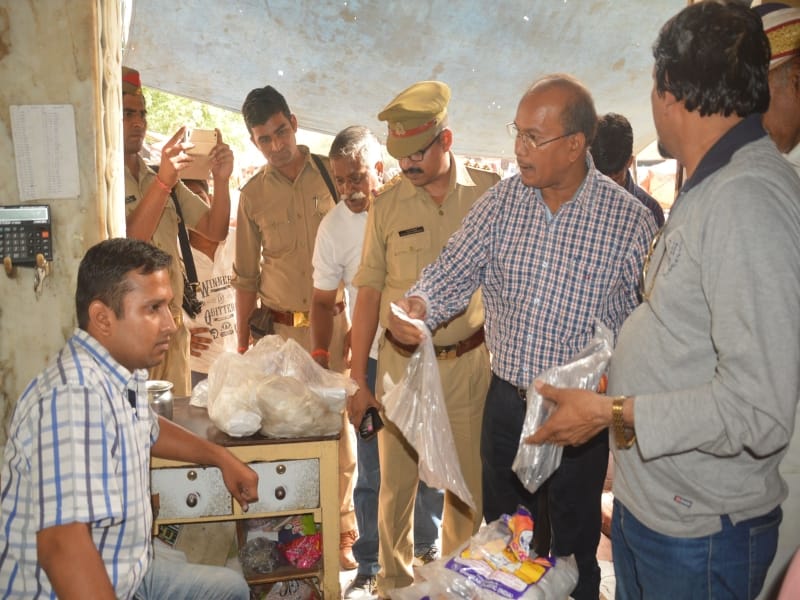 fine on heaving polythene on shop