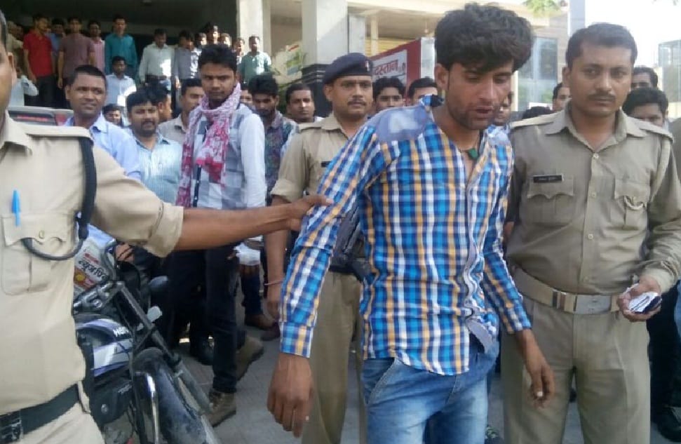  The young man caught stealing bike 