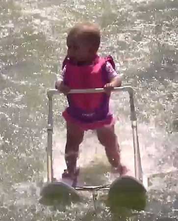 youngest water skier of the world