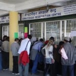people tacking railway ticket to get change in faridabad