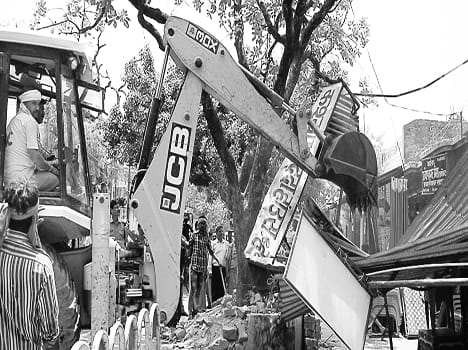 Bulldozers roared, illegal possession dashed