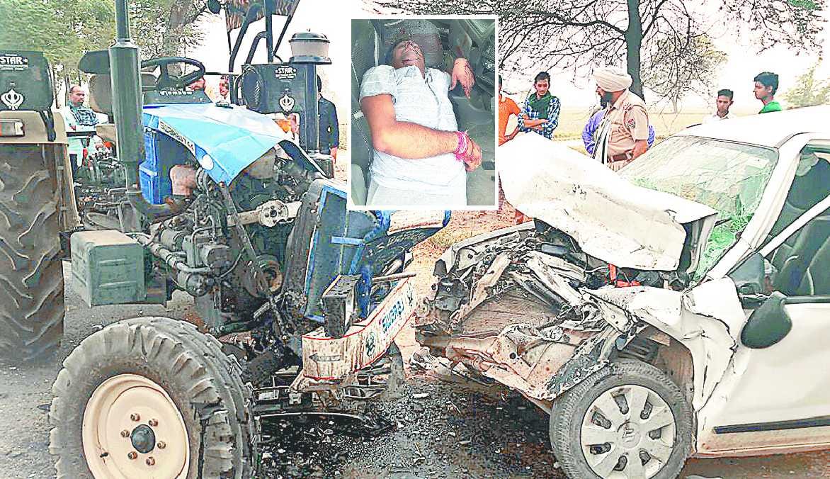 Trampling down death of uncle and nephew just burnt down in fire