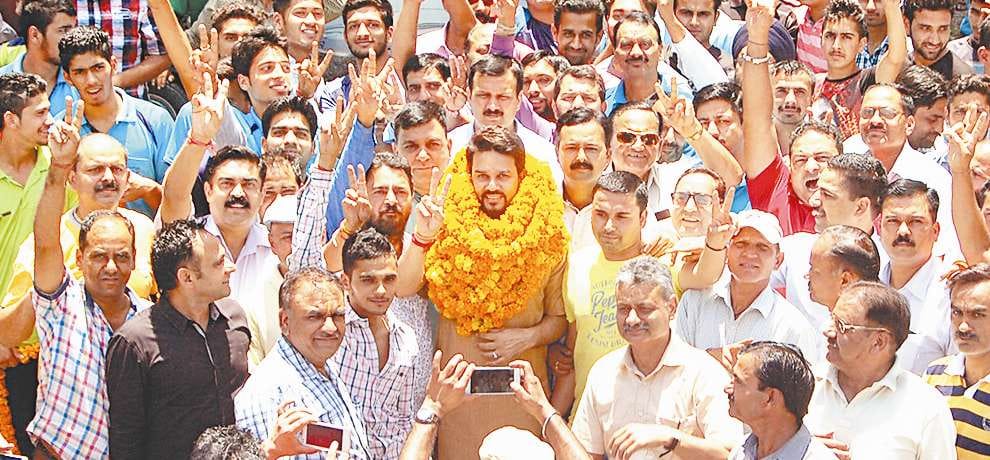 BCCI President Anurag Thakur in Bilaspur