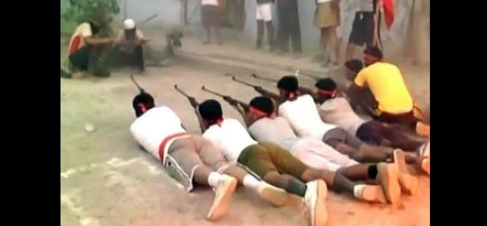 delf defence camp organised by bajrang dal in noida