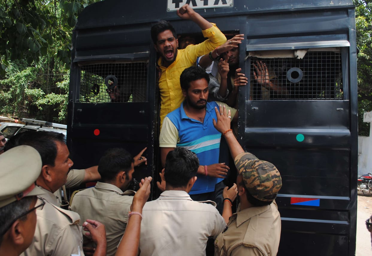 The ninth day of the hunger strike students suspended