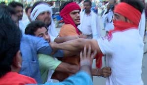 PM's effigy caught blown by case