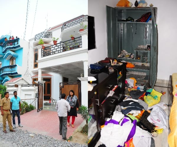 Robbery in Lucknow in Uttar pradesh.