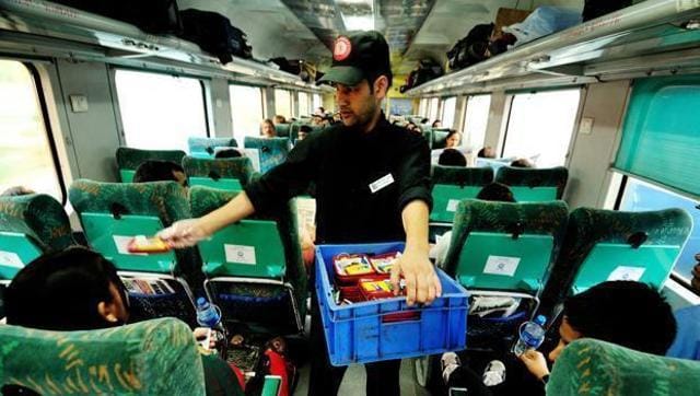 choose food option in shatabdi express